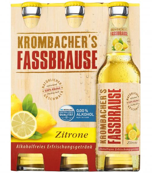 Krombacher's Fassbrause Zitrone (Mehrweg)