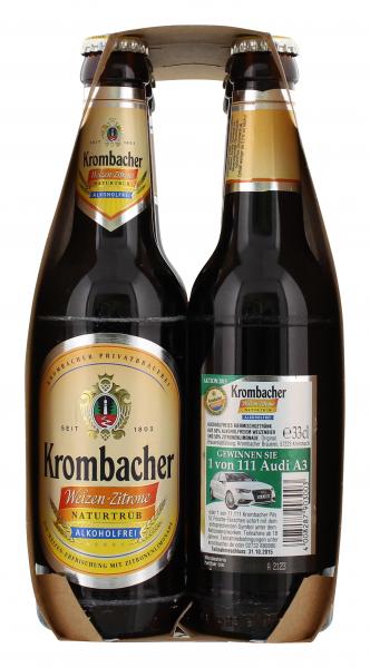 Krombacher Weizen-Zitrone alkoholfrei (Mehrweg)