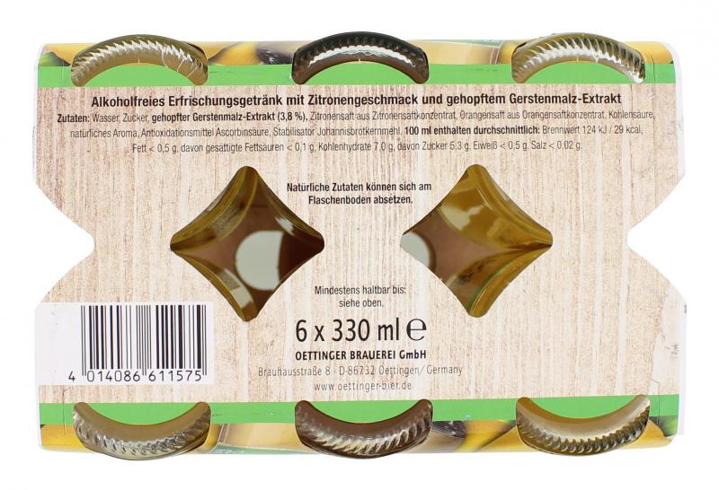 Oettinger Fassbrause Zitrone (Mehrweg)