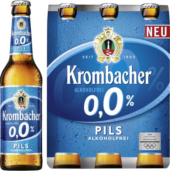 Krombacher Pils 0,0% alkoholfrei (Mehrweg)