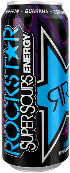 Rockstar Energy Drink Super Sours Blue Raspberry (Einweg)