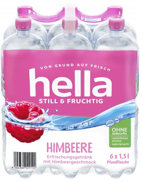 Hella Still & Fruchtig Erfrischungsgetränk Himbeere (Einweg)