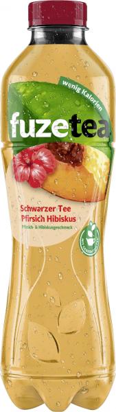 Fuze Tea Schwarzer Tee Pfirsich-Hibiskus (Einweg)