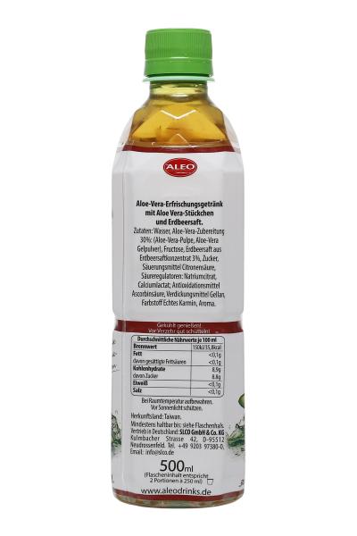 Aleo Aloe Vera Drink Erdbeere (Einweg)