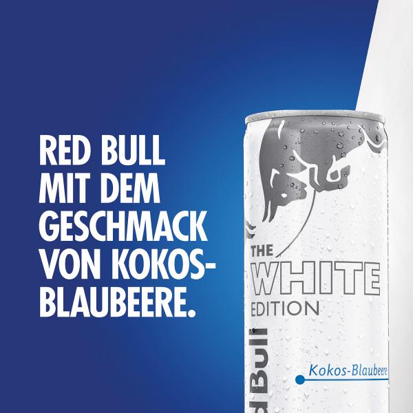 Red Bull Energy Drink White Edition Kokos-Blaubeere (Einweg)