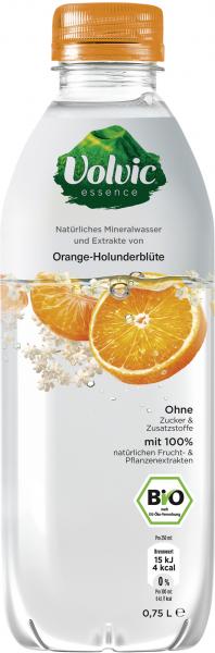 Volvic Essence Natürliches Mineralwasser Orange-Holunderblüte (Einweg)