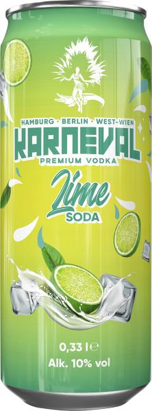 Karneval Premium Vodka Lime Soda (Einweg)
