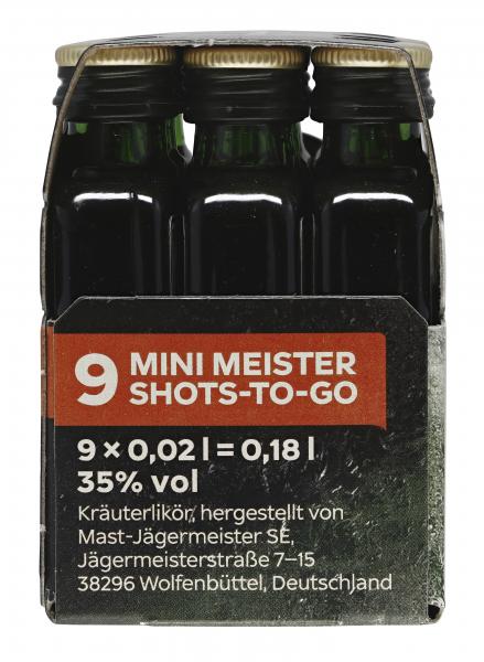 Jägermeister 9 Mini Meister Shots-to-go