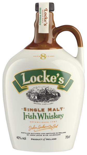 Locke's Single Malt Irish Whiskey im Keramikkrug