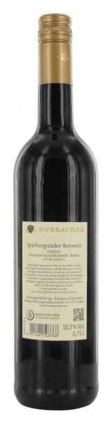 Durbacher Spätburgunder Rotwein lieblich