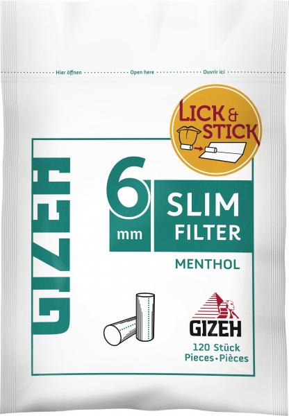 Gizeh Slim Filter Menthol Zigarettenfilter