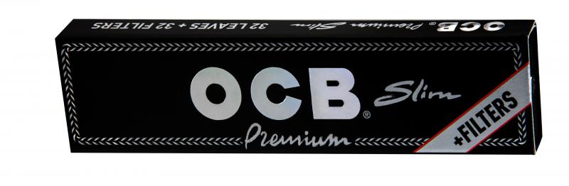 OCB Schwarz Premium Long Slim + Tips