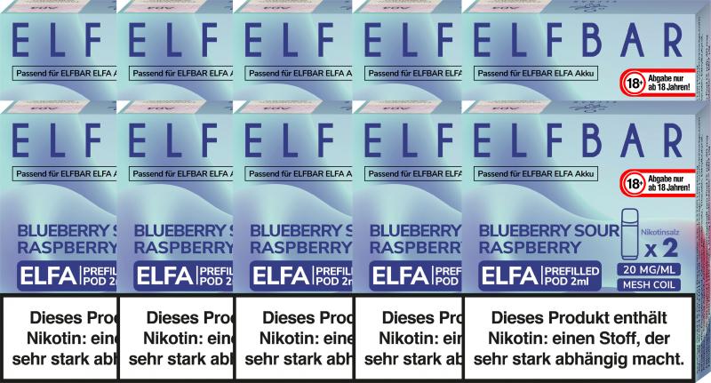 Elfbar Elfa Pod Blueberry Sour Rasberry 20mg/ml