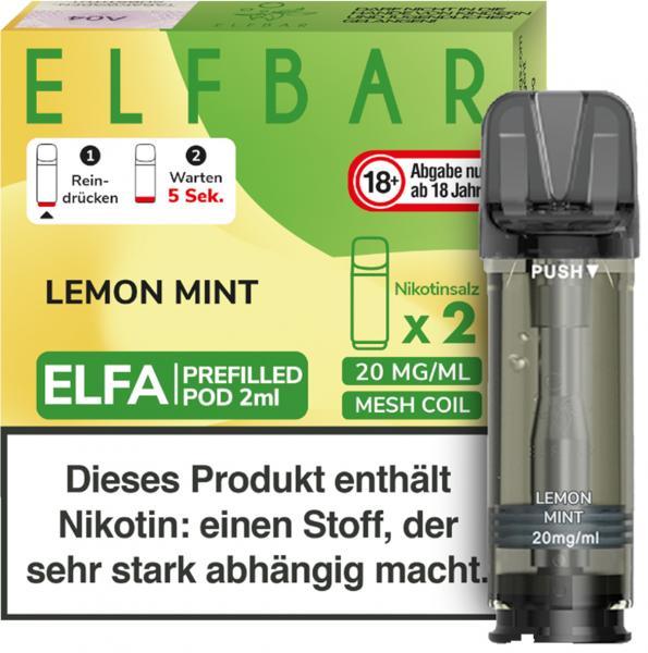 Elfbar Elfa Pod Lemon Mint 20mg/ml