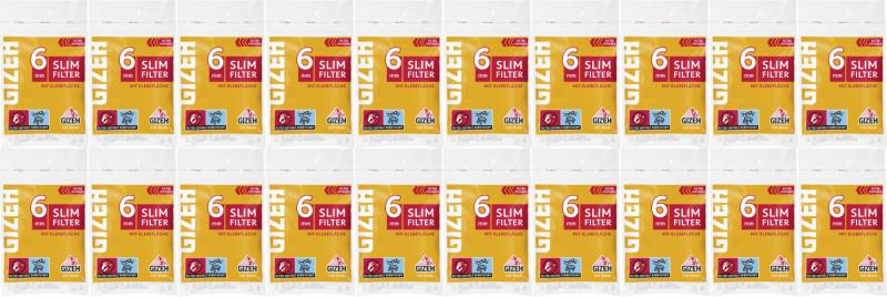 Gizeh Slim Filter 6mm mit Klebefläche