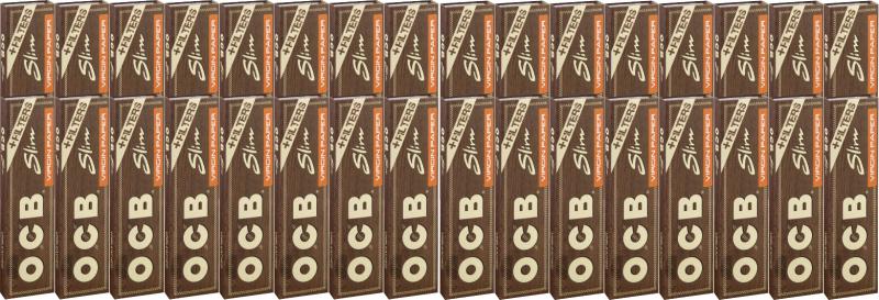 OCB Filterpapier Unbleached Slim Virgin Paper