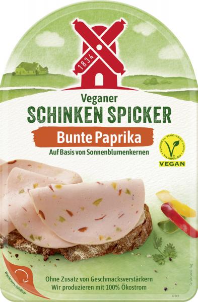 Rügenwalder Mühle Veganer Schinken Spicker mit bunter Paprika