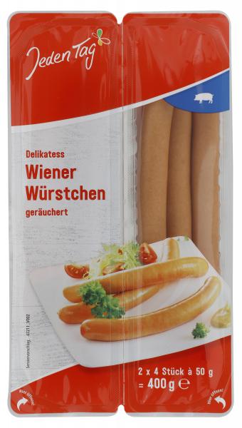 Jeden Tag Delikatess Wiener Würstchen geräuchert