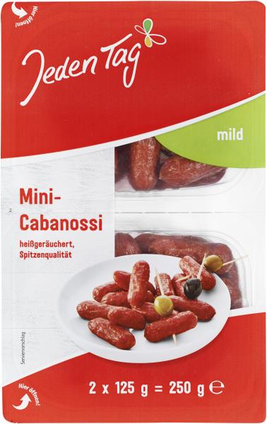 Jeden Tag Mini Cabanossi mild heißgeräuchert
