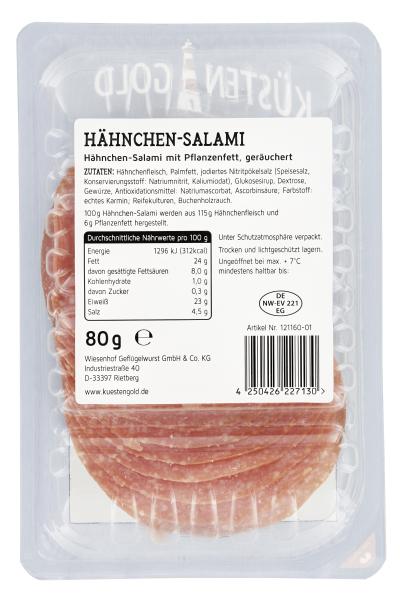 Küstengold Hähnchen-Salami