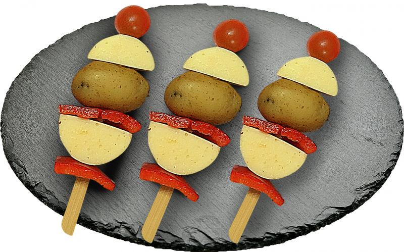 Grillkäse Kartoffel-Spieß 