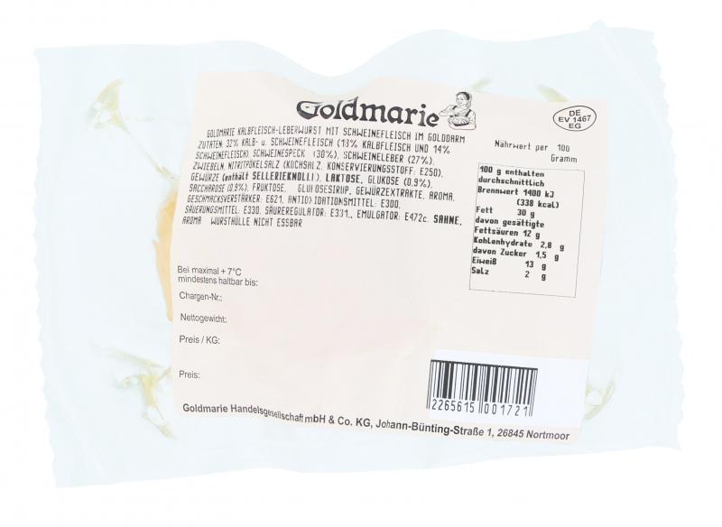 Goldmarie Kalbfleisch-Leberwurst