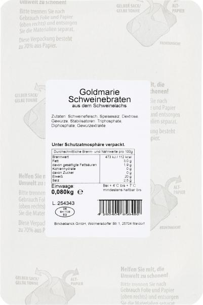 Goldmarie Schweinebraten