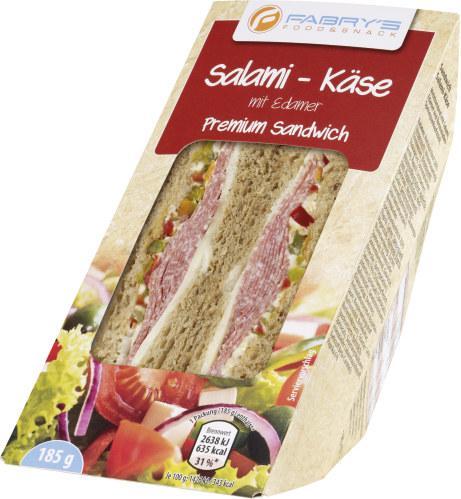 Fabry's Sandwich Salami-Käse