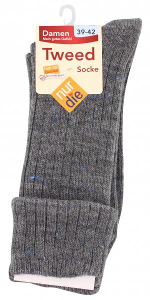 nur die Tweed Socke Gr. 39-42 granit
