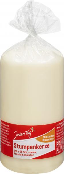 Jeden Tag Stumpenkerze creme