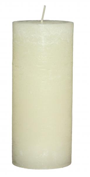 Stumpenkerze Rustic 70x160 rahm (vanille)