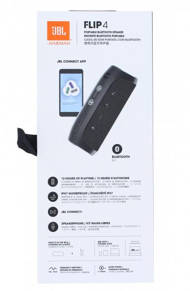 JBL Flip 4 Mobiler Bluetooth-Lautsprecher schwarz