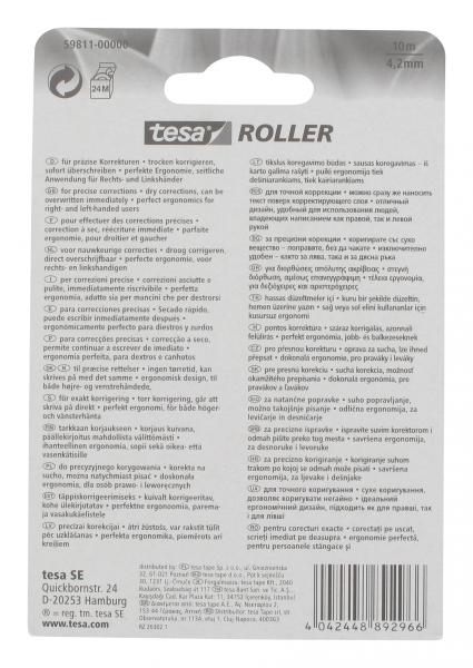 Tesa Roller Korrigieren 4,2mm x 10m