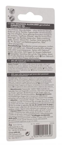 Uhu Sekunden Alleskleber Superflex Gel geruchsfrei