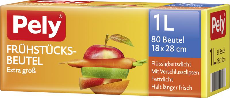 Pely Frühstücksbeutel Extra groß 1Liter