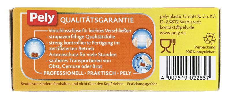 Pely Frühstücksbeutel Extra groß 1Liter