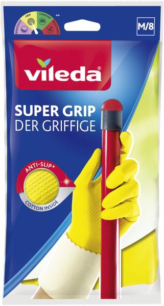 Vileda Super Grip Der Griffige Handschuhe M/8