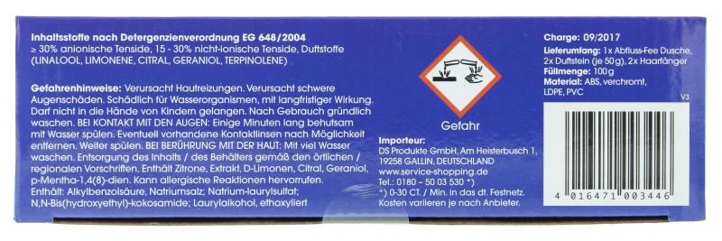 Abfluss-Fee Dusche Verschlussstopfen Apfel-Zitronen-Duft