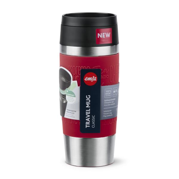 Emsa Isolierbecher Travel Mug dunkelrot 0,36 Liter