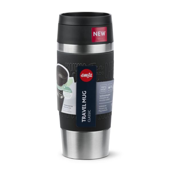 Emsa Isolierbecher Travel Mug schwarz 0,36 Liter