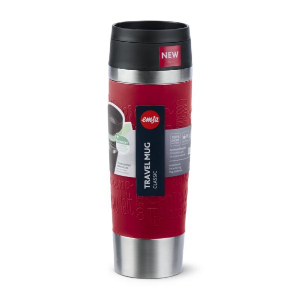 Emsa Isolierbecher Travel Mug dunkelrot 0,5 Liter