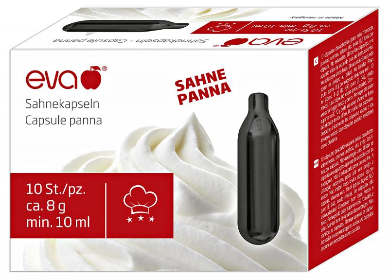 EVA Sahnekapseln schwarz