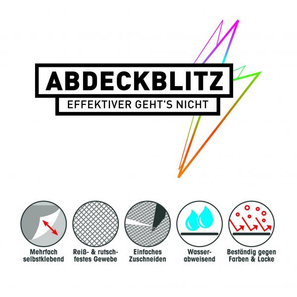 Abdeckblitz Schutz- & Abdeckvlies 0,03x50m selbstklebend