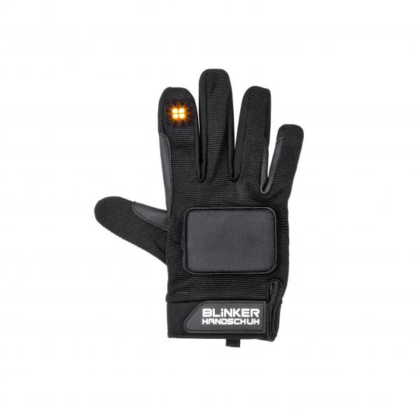 Blinkerhandschuh Gr. M/L schwarz/grau