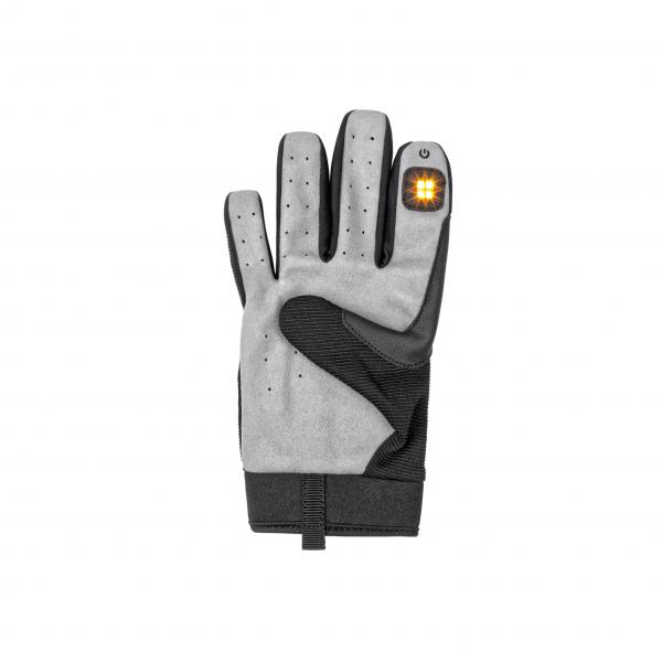 Blinkerhandschuh Gr. M/L schwarz/grau