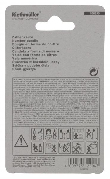 Riethmüller Zahlenkerze 0