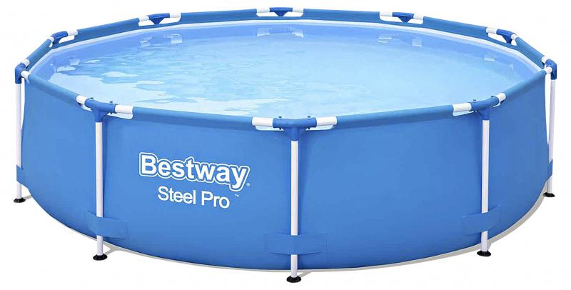 Bestway Steel Pro Pool Set 3.05m x 76cm rund blau mit Pumpe und Filter