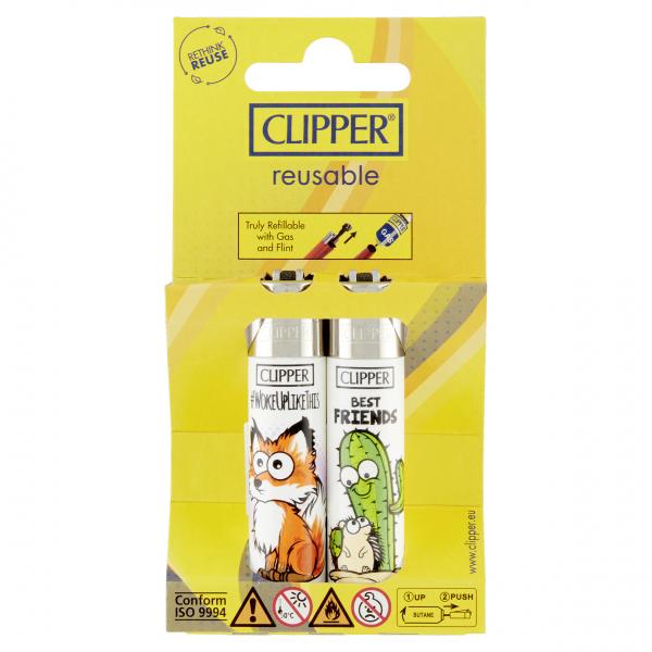 Clipper Feuerzeuge Doppelpack