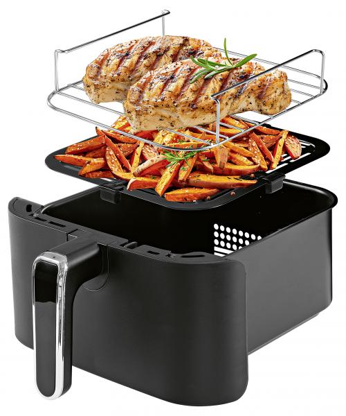 Gourmetmaxx Heißluft-Fritteuse Doppelkorb