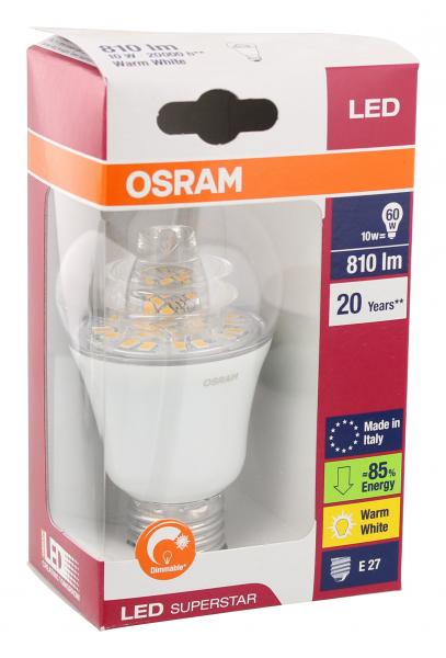 Osram LED Superstar Classic A60 10W 220-240V E27